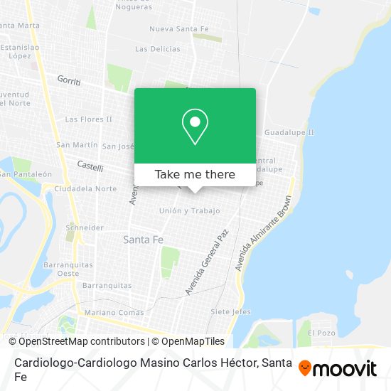 Mapa de Cardiologo-Cardiologo Masino Carlos Héctor