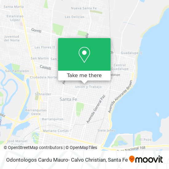 Odontologos Cardu Mauro- Calvo Christian map