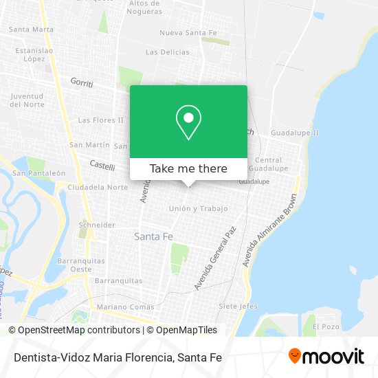 Dentista-Vidoz Maria Florencia map
