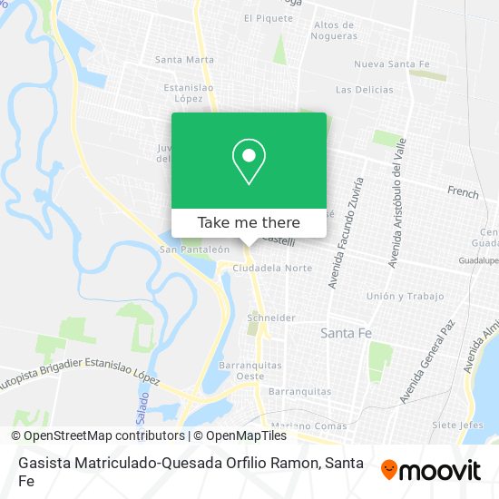 Gasista Matriculado-Quesada Orfilio Ramon map