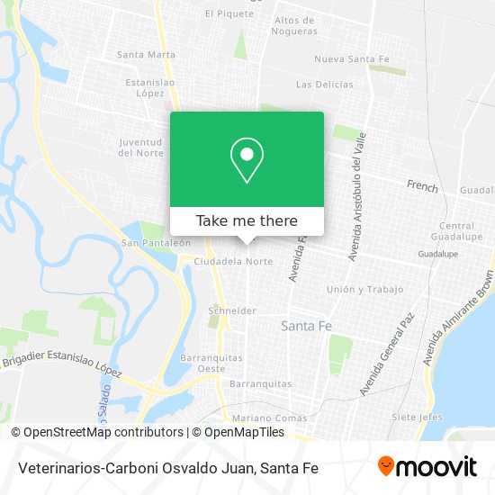 Veterinarios-Carboni Osvaldo Juan map