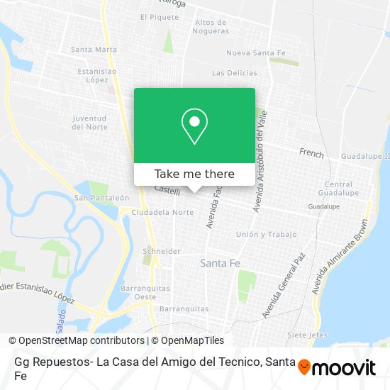 Gg Repuestos- La Casa del Amigo del Tecnico map