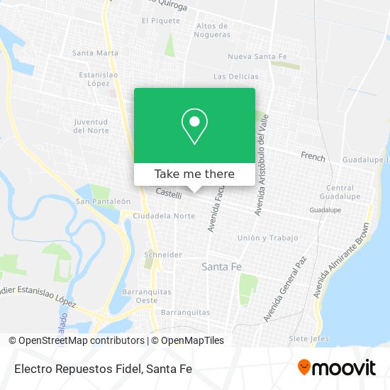 Electro Repuestos Fidel map
