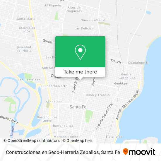 Mapa de Construcciones en Seco-Herreria Zeballos