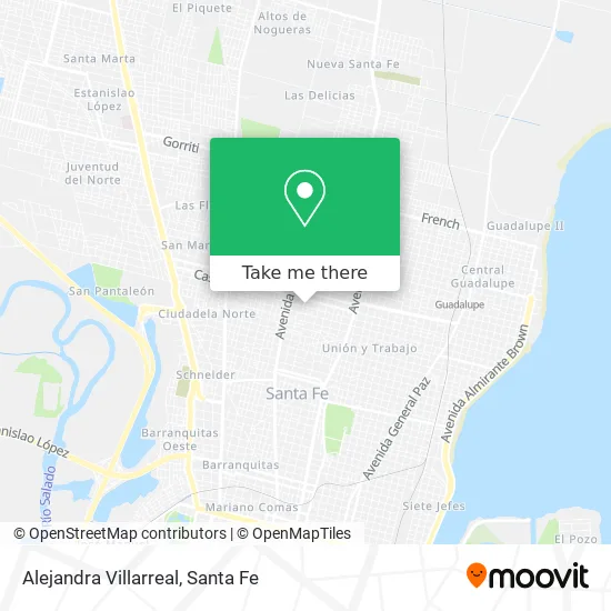 Alejandra Villarreal map