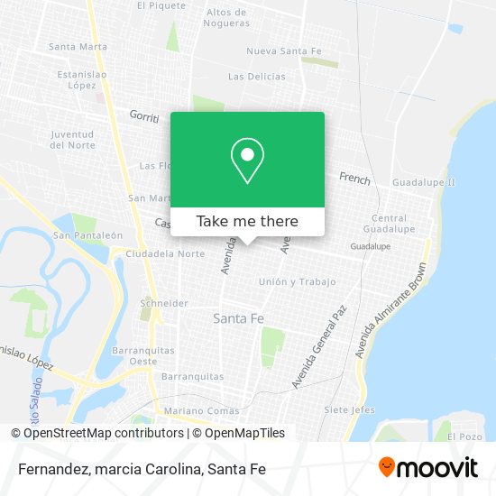 Fernandez, marcia Carolina map