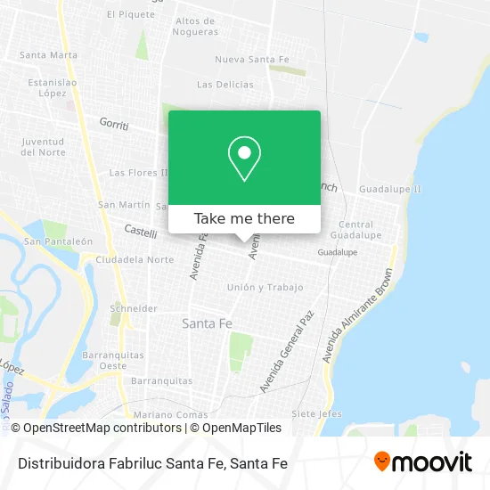 Distribuidora Fabriluc Santa Fe map