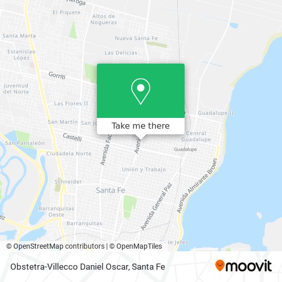 Mapa de Obstetra-Villecco Daniel Oscar