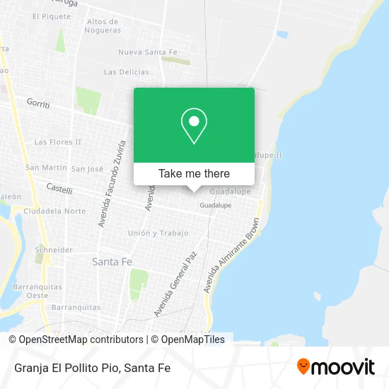 Granja El Pollito Pio map