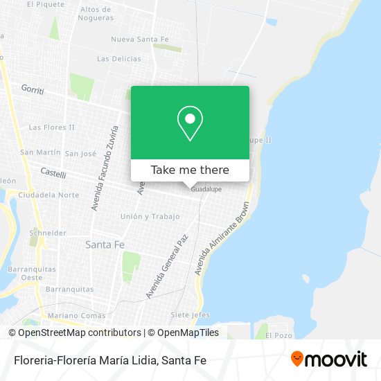 Mapa de Floreria-Florería María Lidia