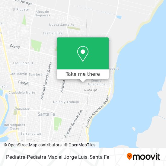 Mapa de Pediatra-Pediatra Maciel Jorge Luis