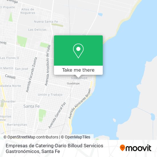 Mapa de Empresas de Catering-Darío Billoud Servicios Gastronómicos