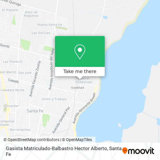 Mapa de Gasista Matriculado-Balbastro Hector Alberto