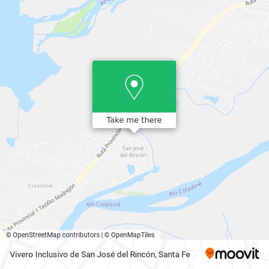 Mapa de Vivero Inclusivo de San José del Rincón
