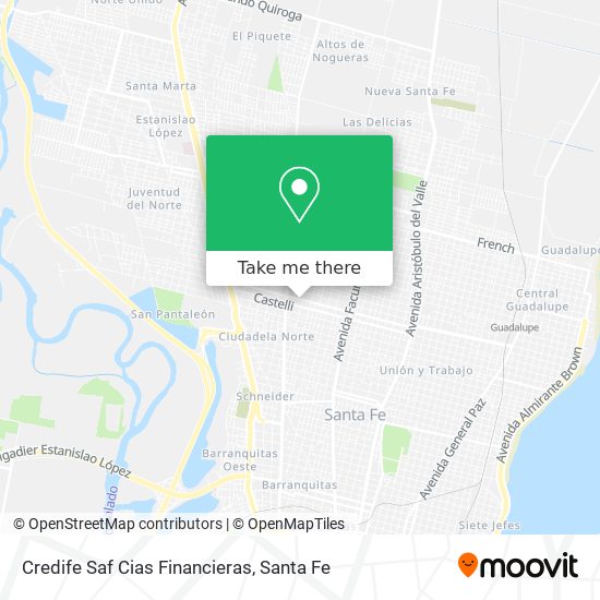 Mapa de Credife Saf Cias Financieras