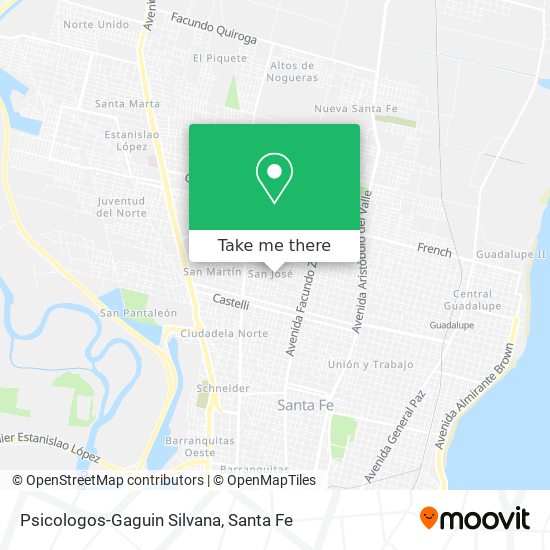 Psicologos-Gaguin Silvana map