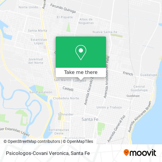 Psicologos-Covani Veronica map