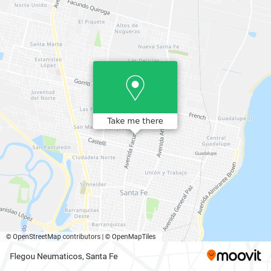 Mapa de Flegou Neumaticos