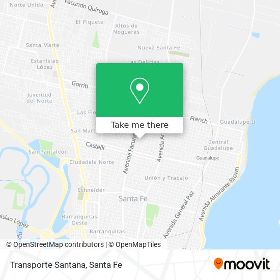 Mapa de Transporte Santana