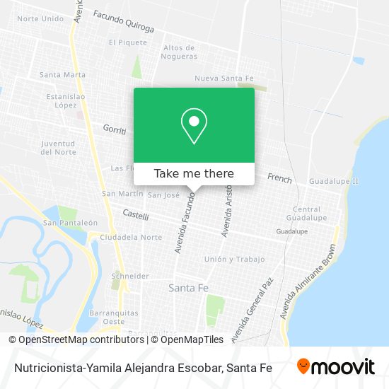 Mapa de Nutricionista-Yamila Alejandra Escobar