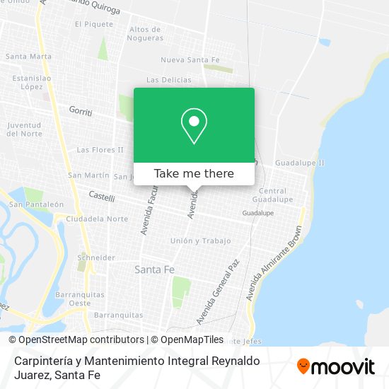 Carpintería y Mantenimiento Integral Reynaldo Juarez map