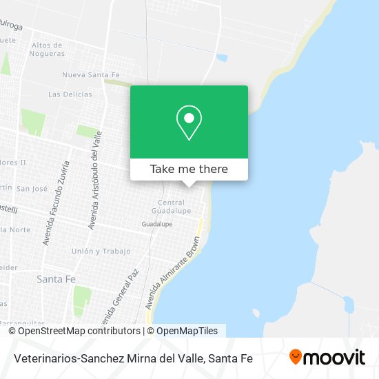 Veterinarios-Sanchez Mirna del Valle map