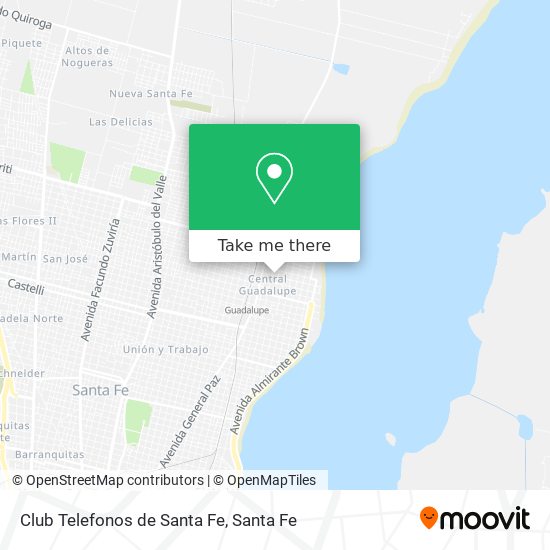 Mapa de Club Telefonos de Santa Fe