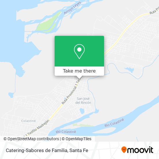 Mapa de Catering-Sabores de Familia