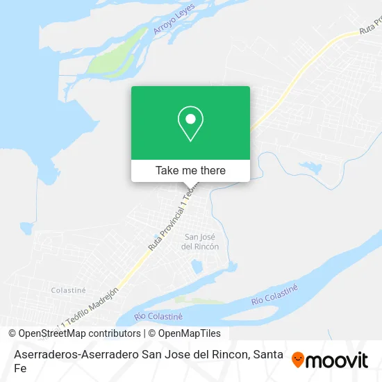 Aserraderos-Aserradero San Jose del Rincon map