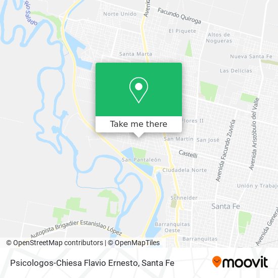 Psicologos-Chiesa Flavio Ernesto map