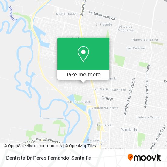 Mapa de Dentista-Dr Peres Fernando