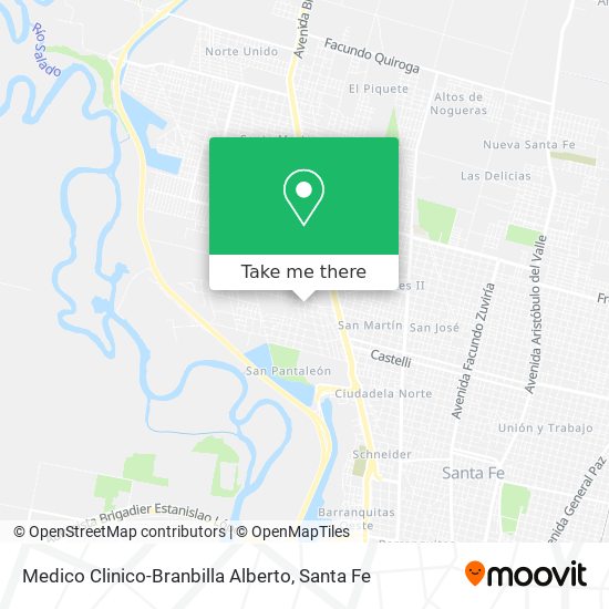 Mapa de Medico Clinico-Branbilla Alberto