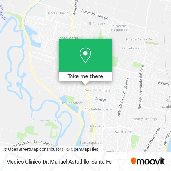 Medico Clinico-Dr. Manuel Astudillo map