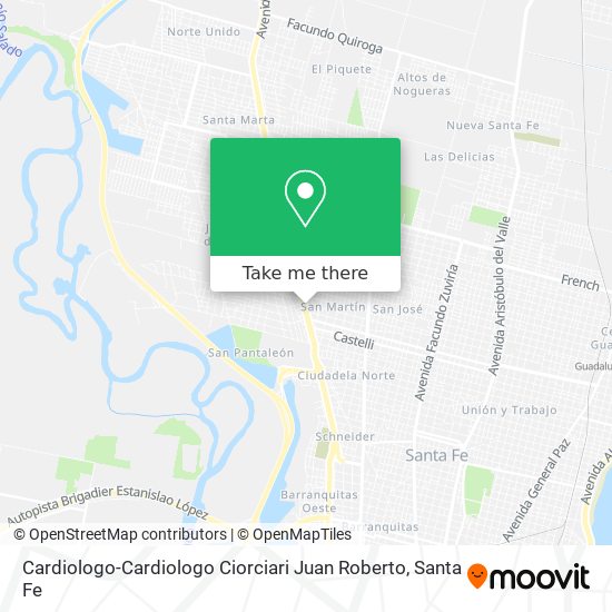 Cardiologo-Cardiologo Ciorciari Juan Roberto map