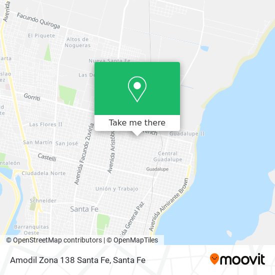 Amodil Zona 138 Santa Fe map