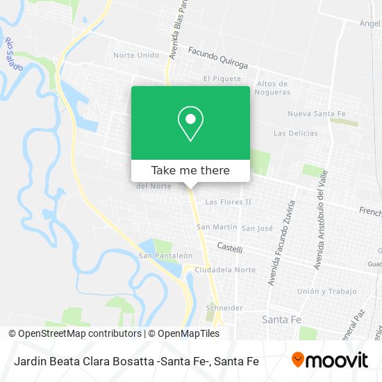 Jardin Beata Clara Bosatta -Santa Fe- map