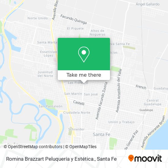 Romina Brazzart Peluquería y Estética. map