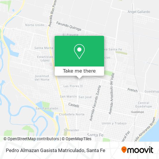 Pedro Almazan Gasista Matriculado map