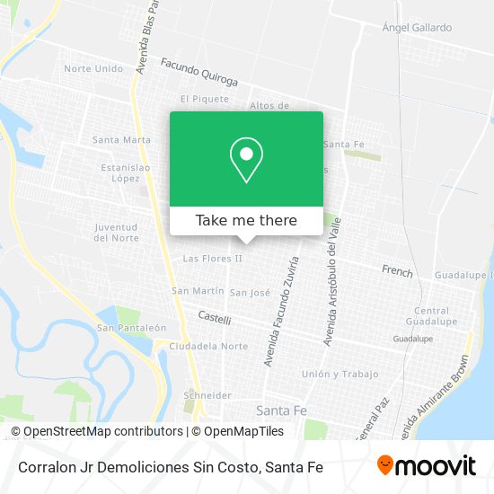 Corralon Jr Demoliciones Sin Costo map