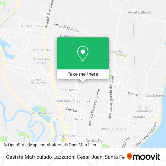 Mapa de Gasista Matriculado-Lazzaroni Cesar Juan