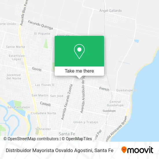 Distribuidor Mayorista Osvaldo Agostini map
