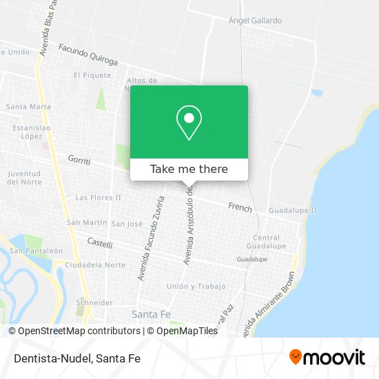 Mapa de Dentista-Nudel