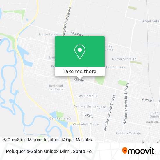 Mapa de Peluqueria-Salon Unisex Mimi