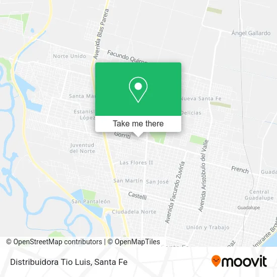 Distribuidora Tio Luis map