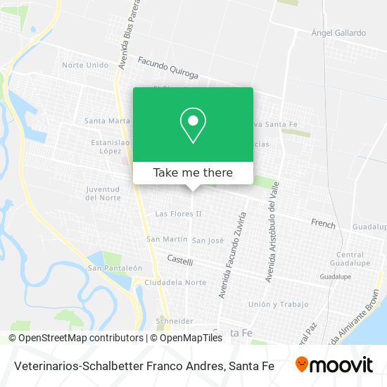 Mapa de Veterinarios-Schalbetter Franco Andres