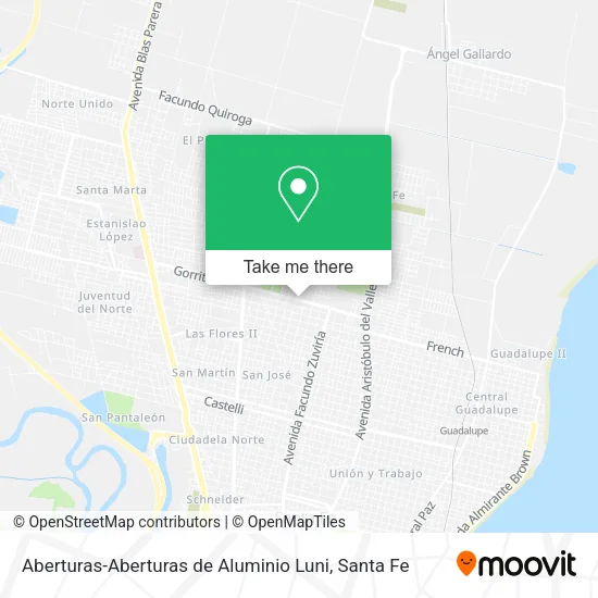 Aberturas-Aberturas de Aluminio Luni map