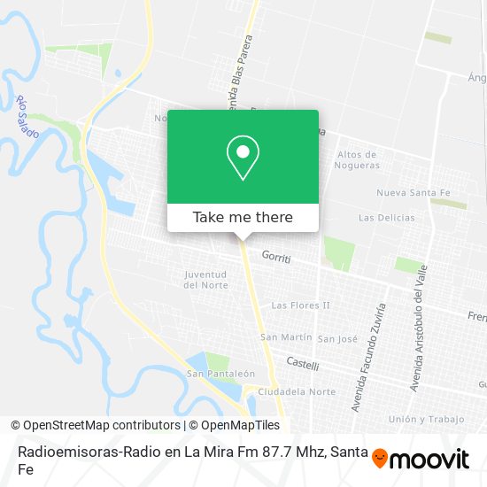 Radioemisoras-Radio en La Mira Fm 87.7 Mhz map