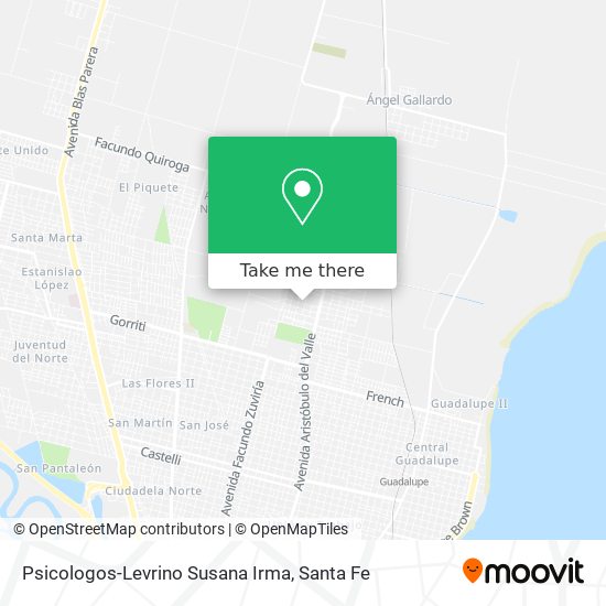 Mapa de Psicologos-Levrino Susana Irma