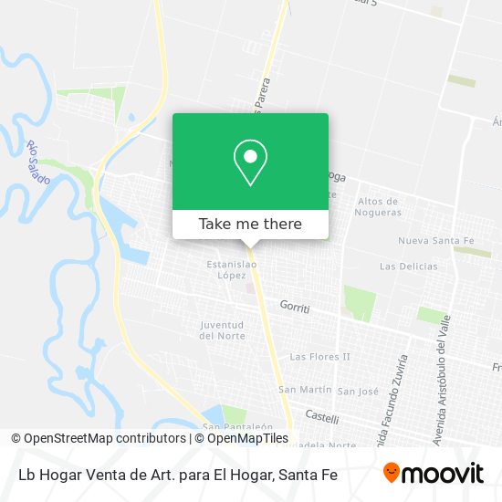 Lb Hogar Venta de Art. para El Hogar map