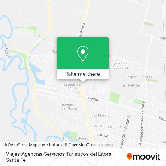 Mapa de Viajes-Agencias-Servicios Turisticos del Litoral